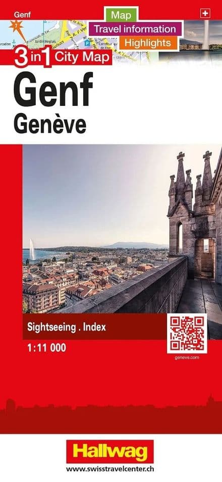 Geneva City Street Map - Hallwag
