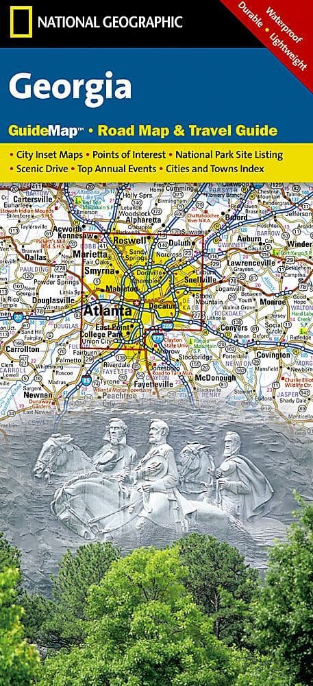 Georgia Road Map & Travel Guide GM18