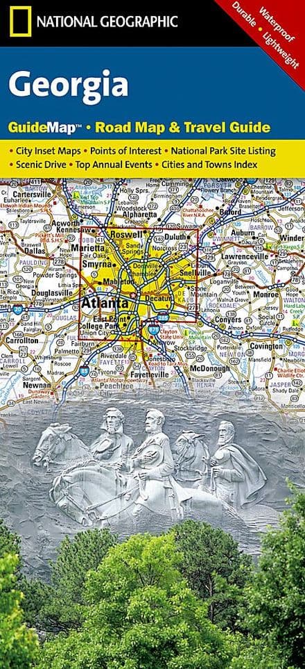 Georgia Road Map & Travel Guide GM18