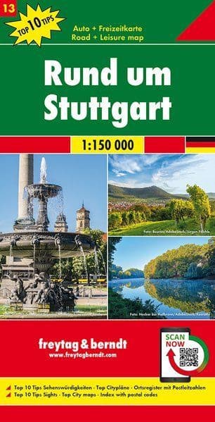 Germany Road Map 13 - Greater Stuttgart
