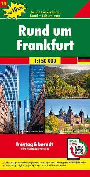 Germany Road Map 14 - Greater Frankfurt
