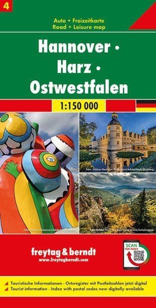 Germany Road Map 4 -Hannover - Harz - Ostwestfalen