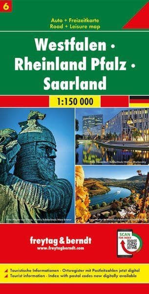 Germany Road Map 6 - Westfalen - Rheinland Pfalz - Saarland