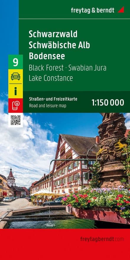 Germany Road Map 9 - Black Forest - Schwäbische Alb - Bodensee