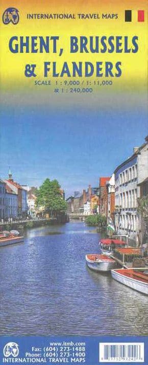 Ghent Brussels & Flanders - ITM Tourist Map