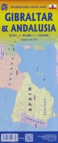 Gibraltar & Andalucia Travel Holiday Map