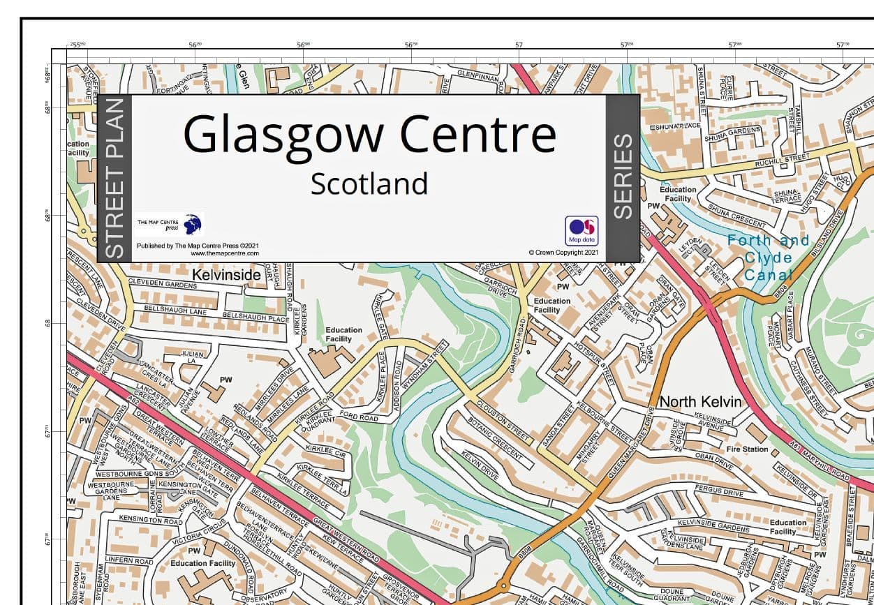 Printable Map Of Glasgow City Centre