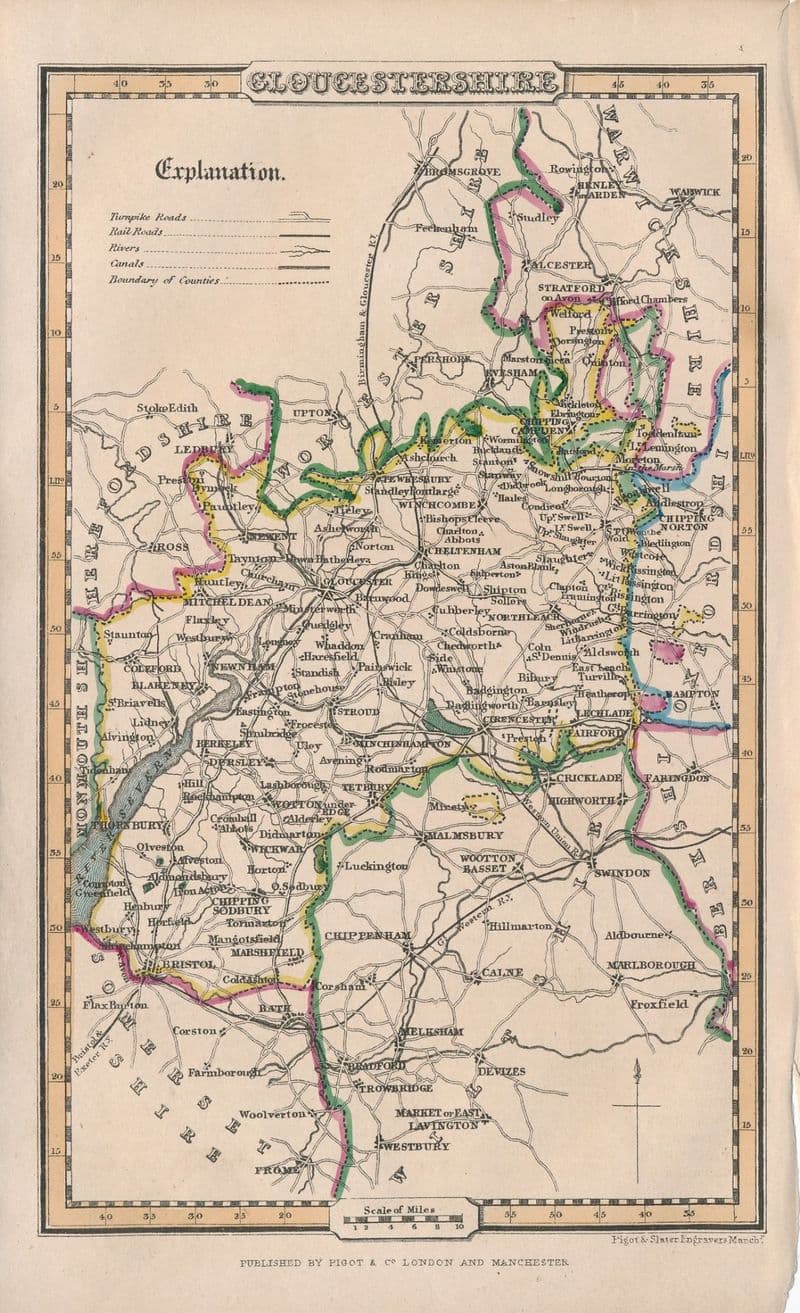 Gloucestershire - 1841 - Pigot