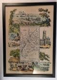 Gloucestershire - by 'Reuben Ramble' - Reproduction County Map