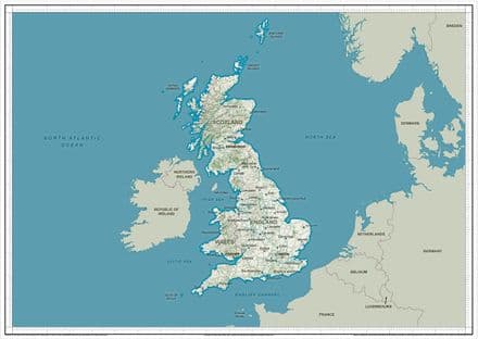 Great Britain Full - A2 Map - 2024
