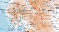 Great Britain Topographic Wall Map incl Rivers - 2024 - 88 x 128cm