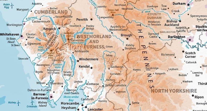 Great Britain Topographic Wall Map incl Rivers - 2024 - 88 x 128cm