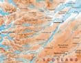 Great Britain Topographic Wall Map incl Rivers - 2024 - 88 x 128cm