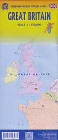 Great Britain Travel & Holiday Map - Folded