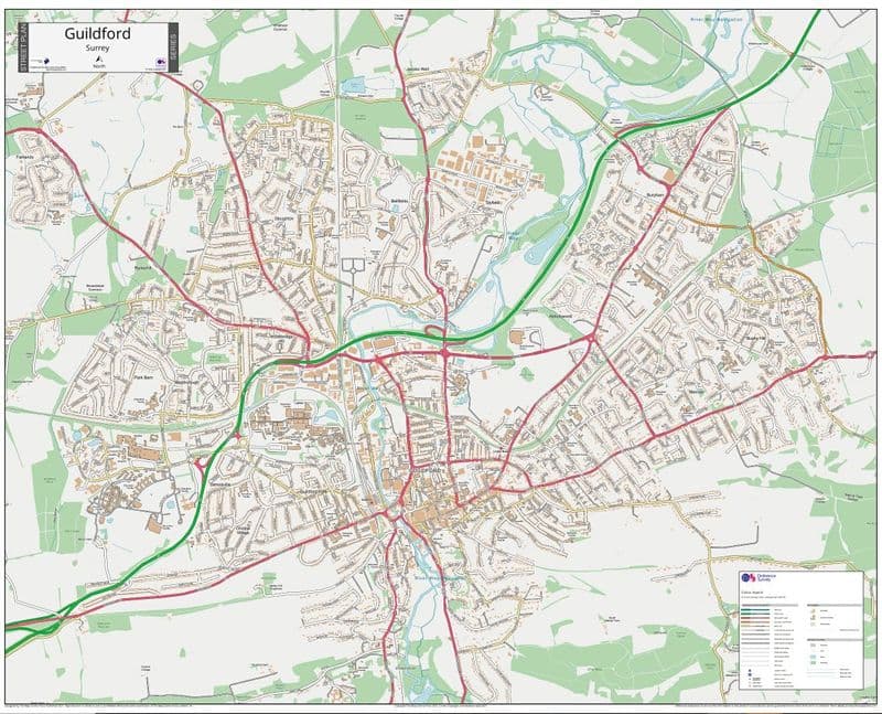Guildford Street Map
