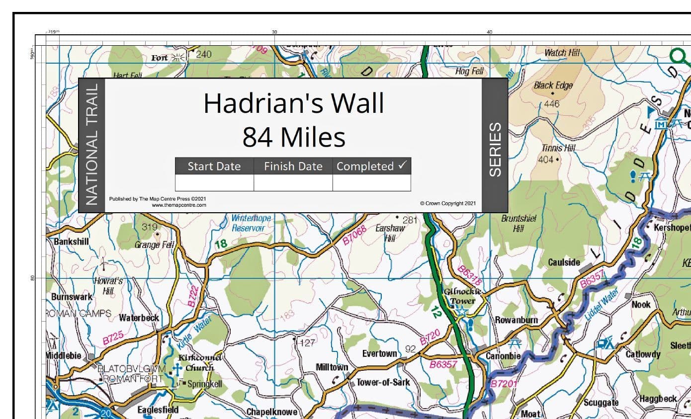 Hadrian s Wall - Wall Map