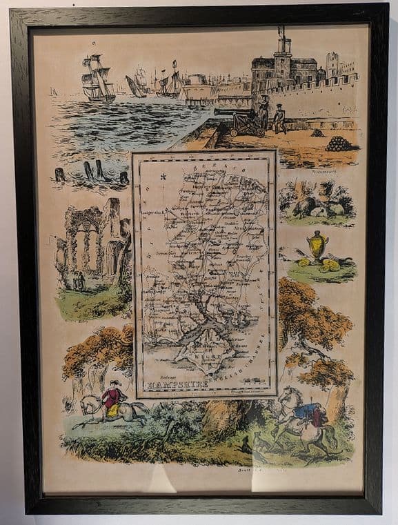 Hampshire - by Reuben Ramble - Reproduction County Map