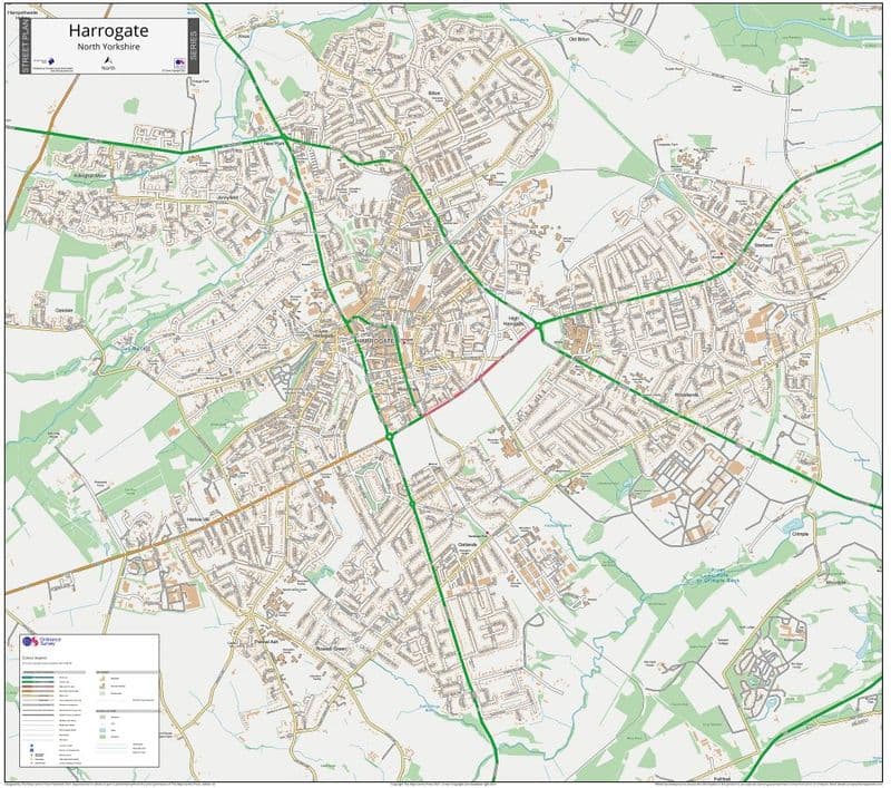 Harrogate Street Map