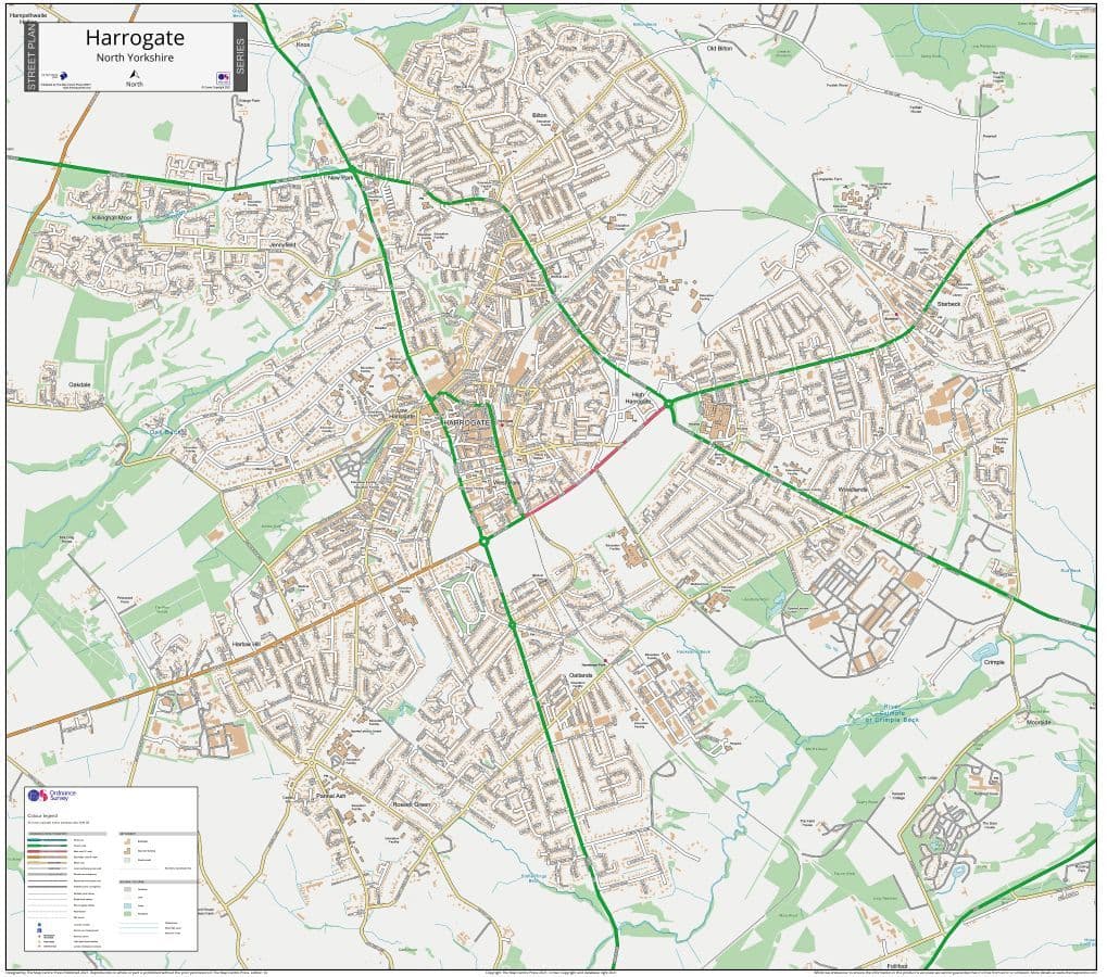 Harrogate Street Map