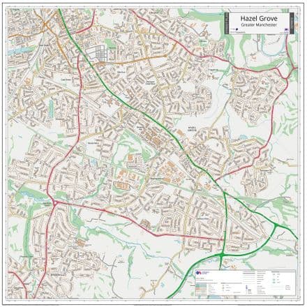 Hazel Grove Street Map