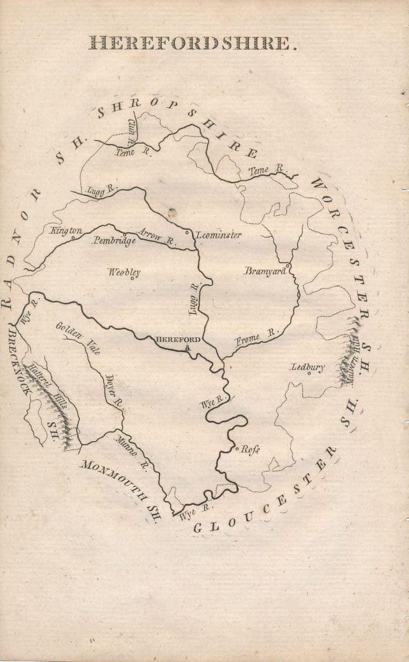 Herefordshire by John Aiken circa 1795