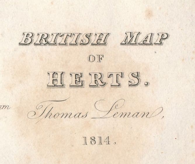 Herts - Thomas Leman - 1814