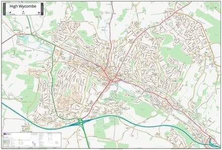 High Wycombe Street Map