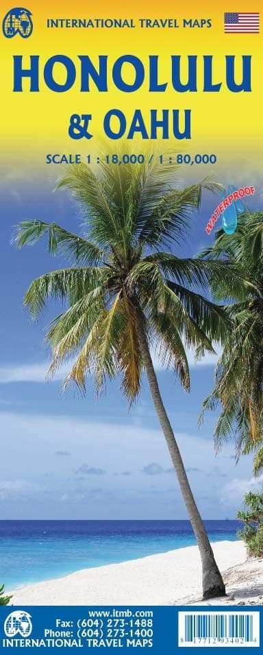 Honolulu (Waikiki to Pearl Harbour) & Oahu - Travel Map - ITM