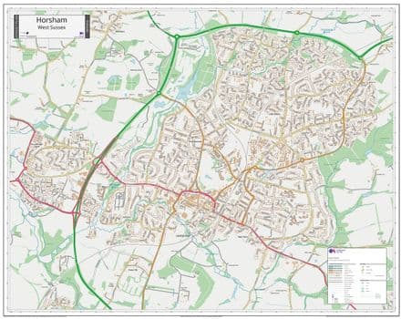 Horsham Street Map