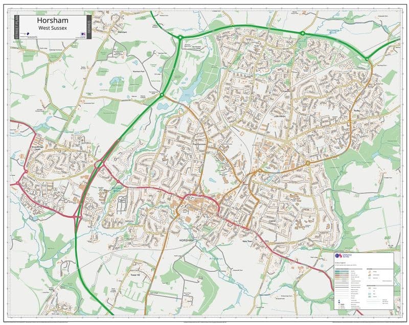 Horsham Street Map Horsham Street Map