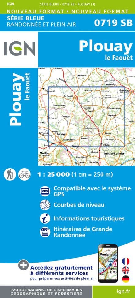 IGN 0719 SB - Plouay - Le Faouet