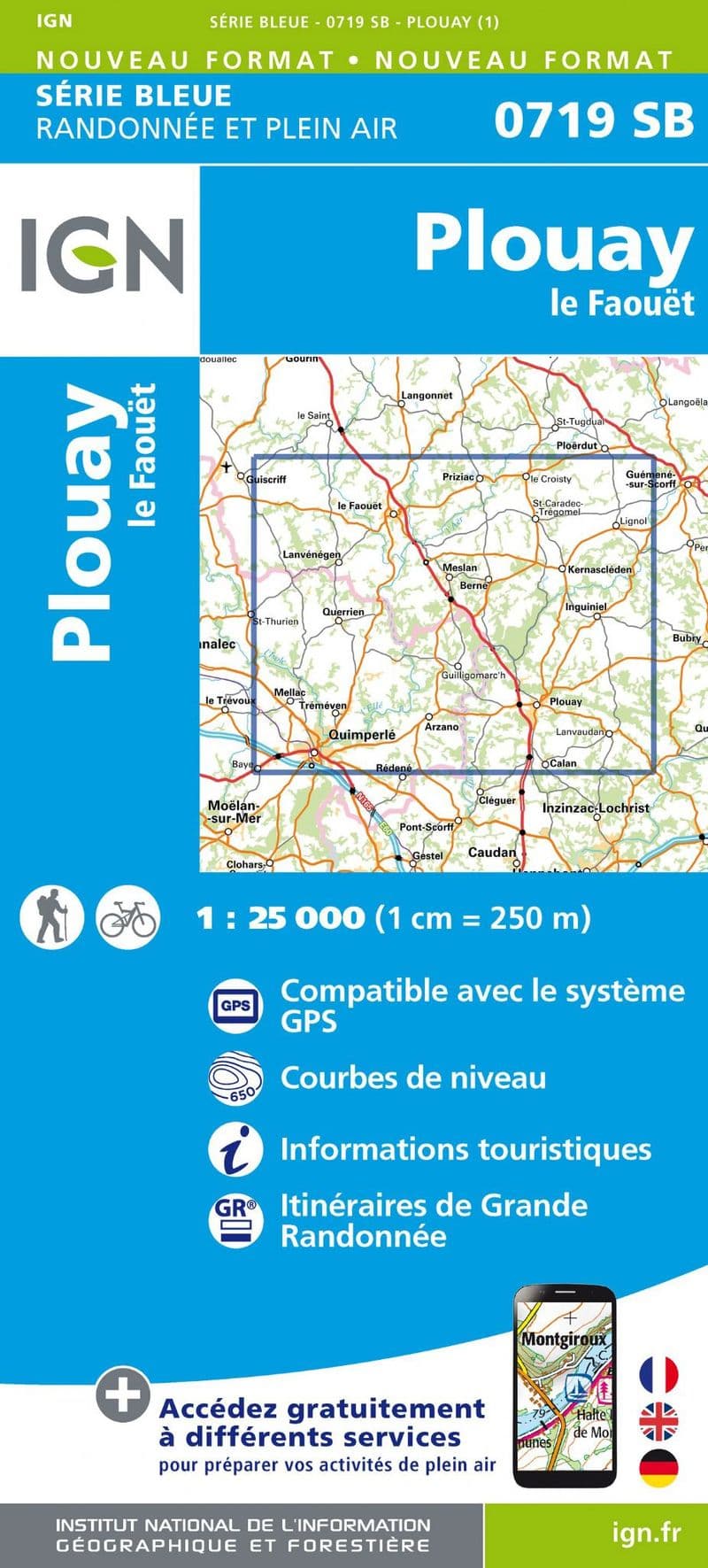 IGN 0719 SB - Plouay - Le Faouet
