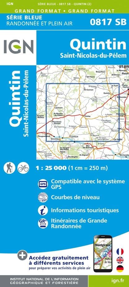 IGN 0817 SB - Quinin , Saint-Nicolas-Du-Pelem