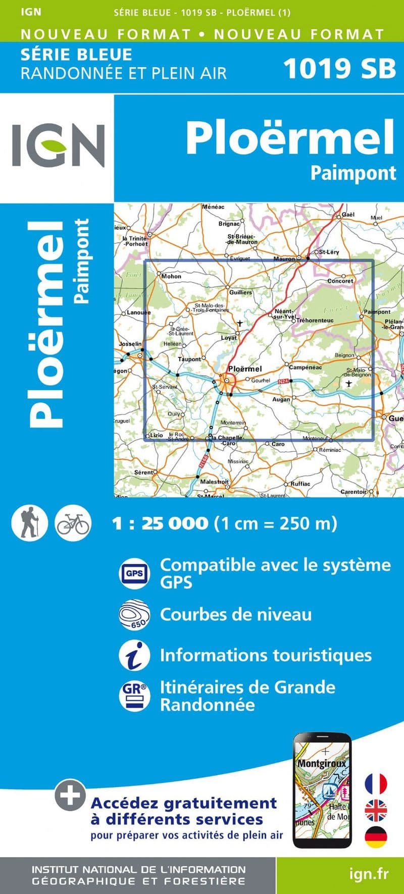 IGN 1019 SB - Ploermel Paimpont
