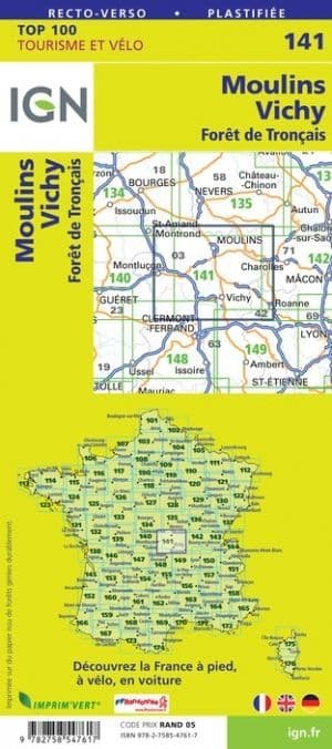 IGN 141 - Moulins Vichy Foret de Troncais