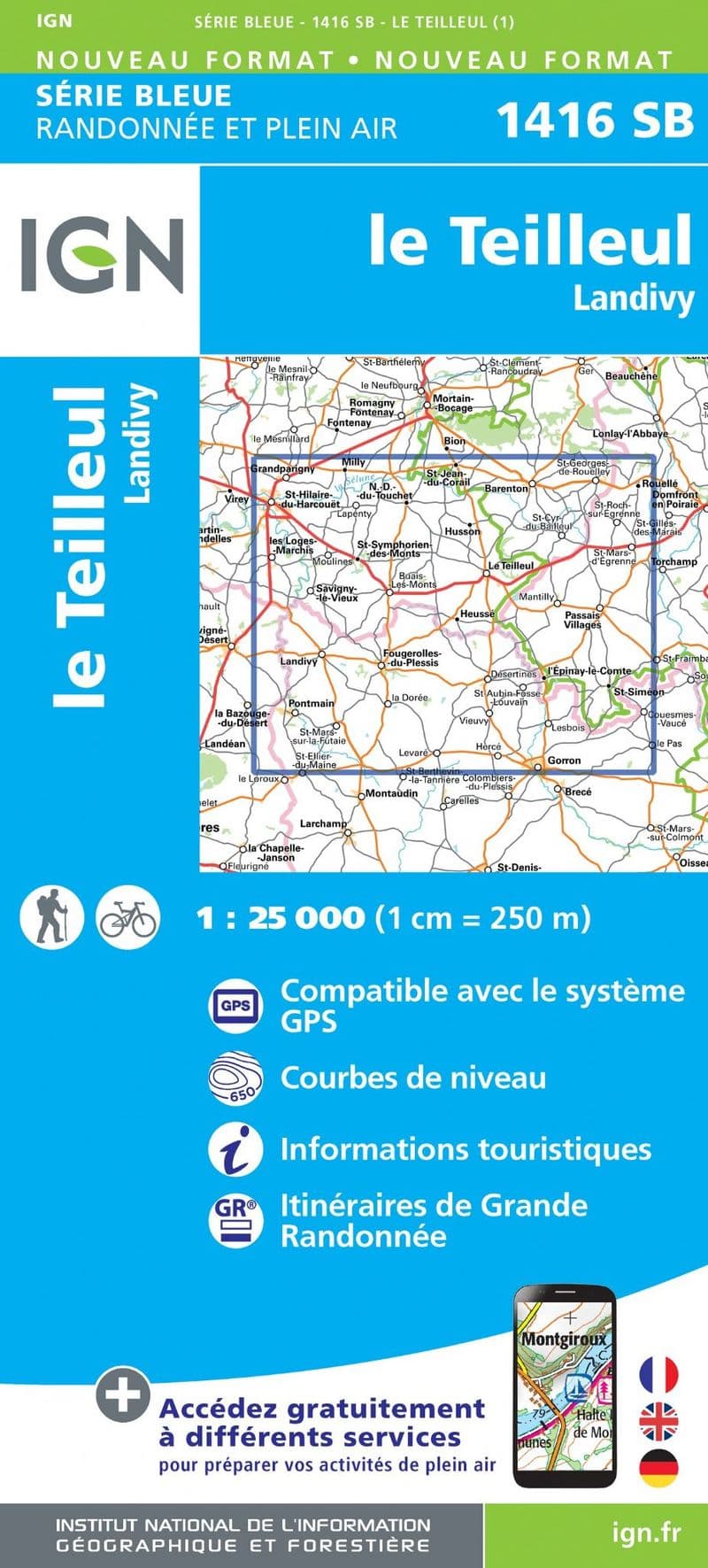 IGN 1416 SB - Le Teilleul / Landivy