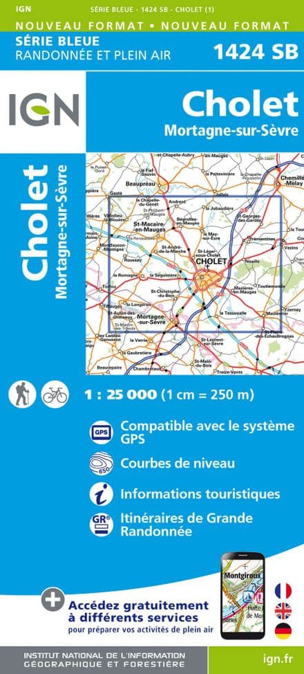 IGN 1424 SB - Cholet / Mortagne-sur-Sèvre