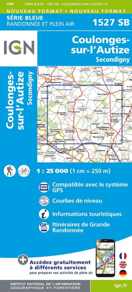 IGN 1527 SB - Coulonges-Sur-L'Autize / Secondigny