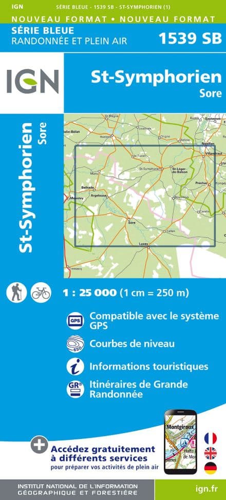 IGN 1539 SB - St-Symphorien / Sore