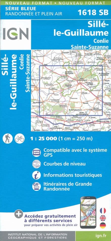 IGN 1618 SB - Sillé-le-Guillaume / Conlie Ste-Suzanne