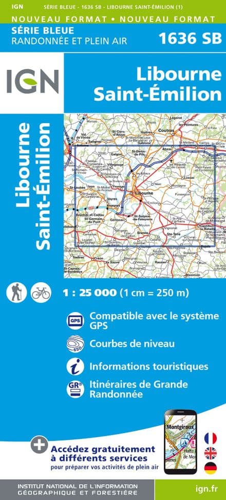IGN 1636 SB - Libourne / Saint-Emilion