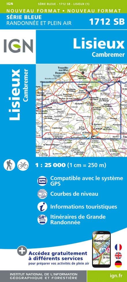 IGN 1712 SB - Lisieux / Cambremer
