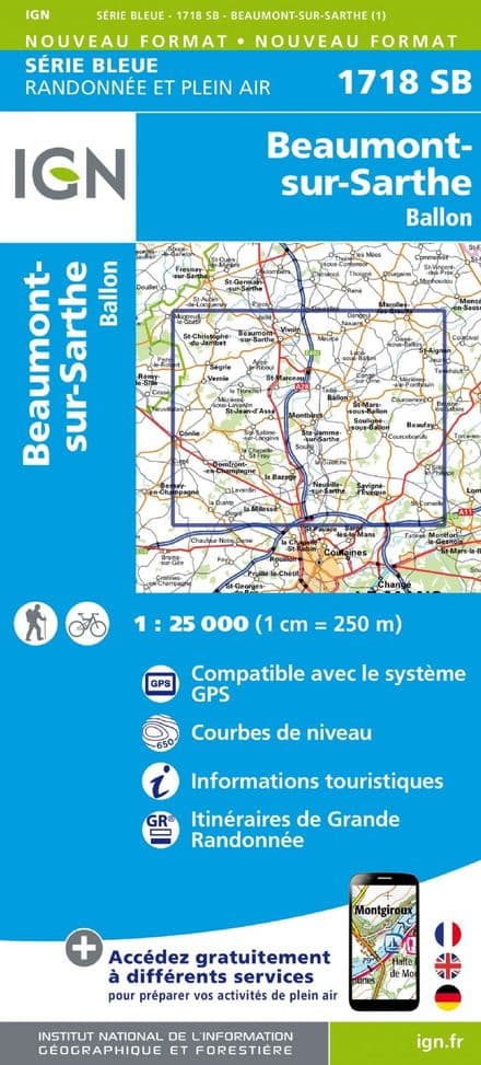 IGN 1718 SB - Beaumont-Sur-Sarthe / Ballon