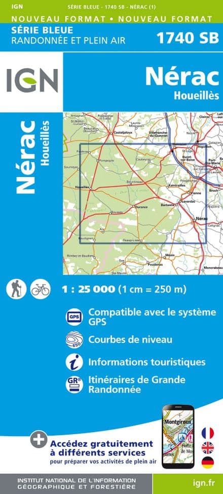IGN 1740 SB - Nerac / Houeilles