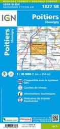 IGN 1827 SB - Poitiers / Chauvigny