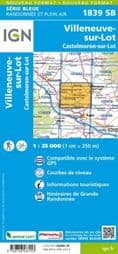 IGN 1839 SB - Villeneuve-sur-Lot / Castelmoron-sur-lot