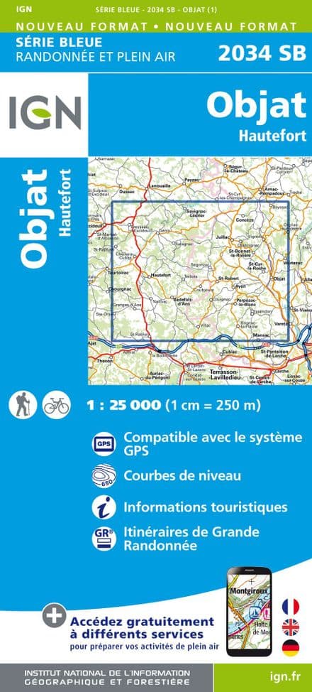 IGN 2034 SB - Objat / Hautefort