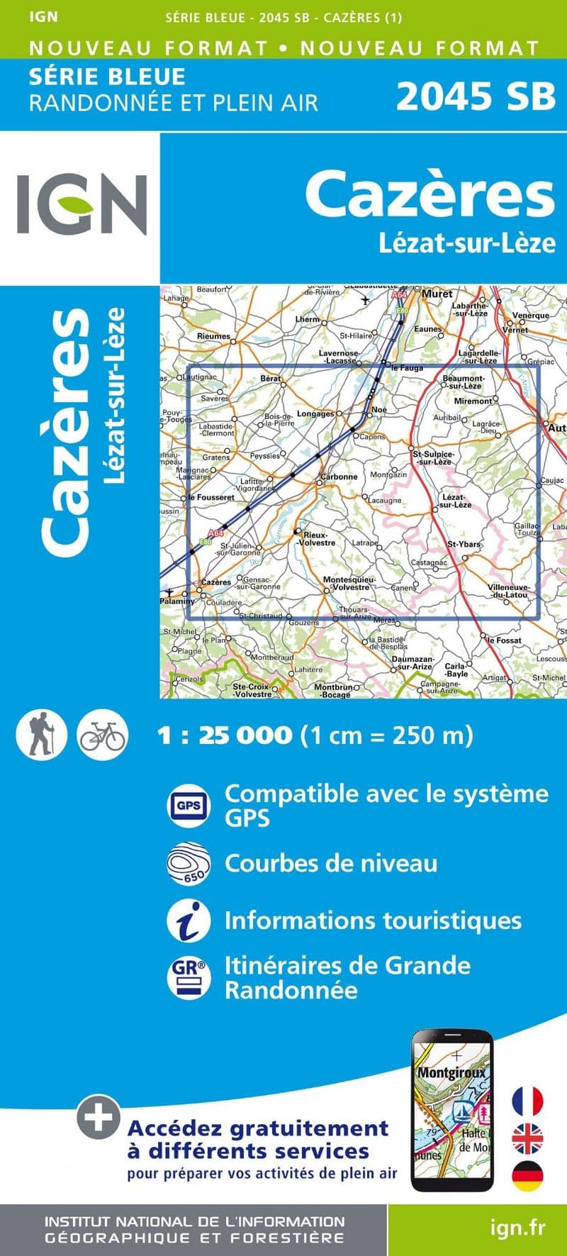 IGN 2045 SB - Cazeres / Lezat-Sur-Leze