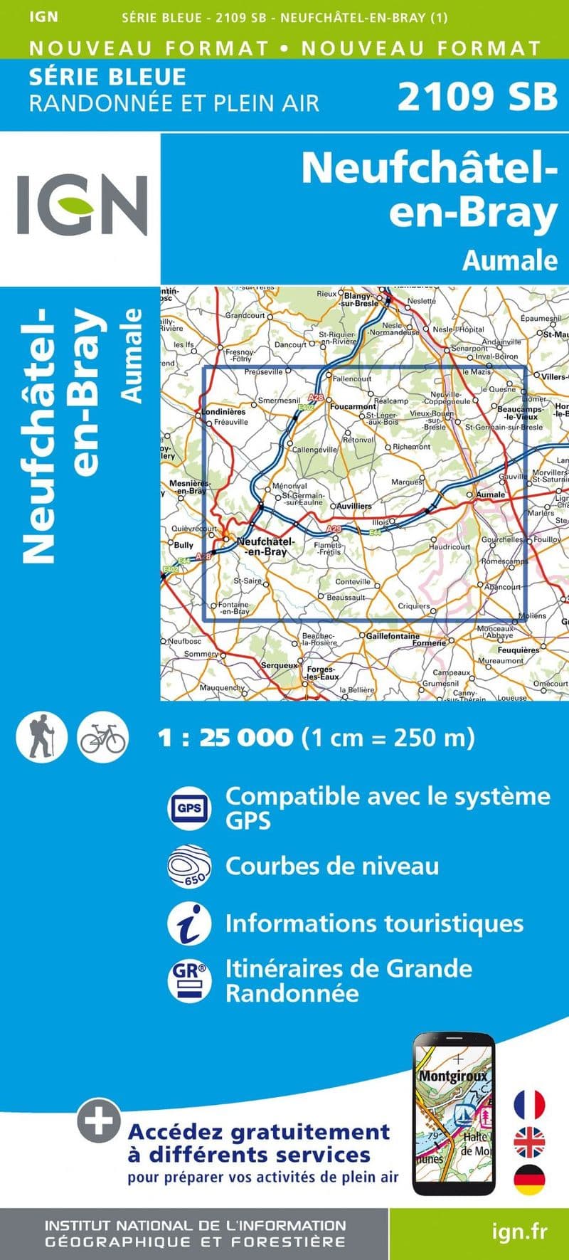 IGN 2109 SB - Neufchâtel-en-Bray / Aumale
