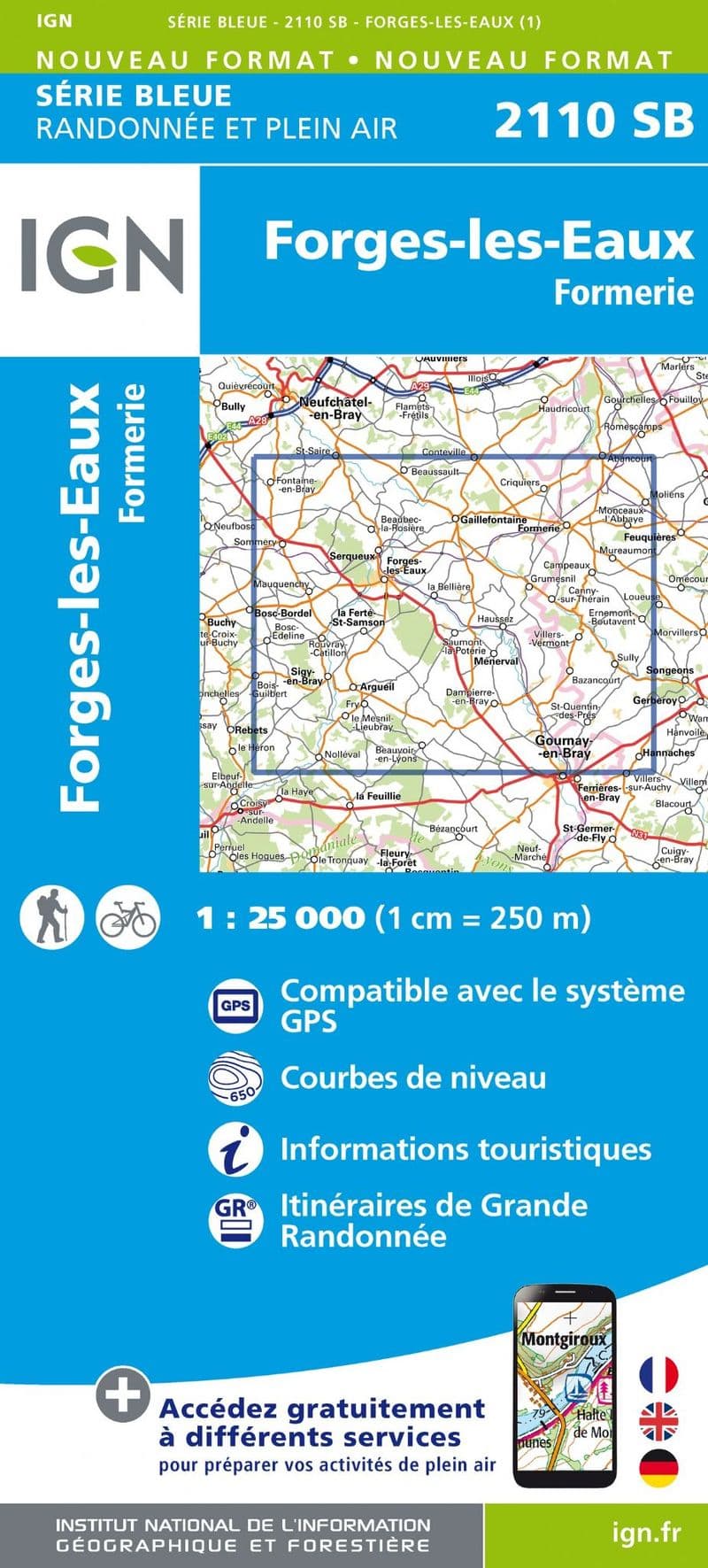 IGN 2110 SB - Forges-les-Eaux / Formerie